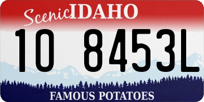 ID license plate 1O8453L