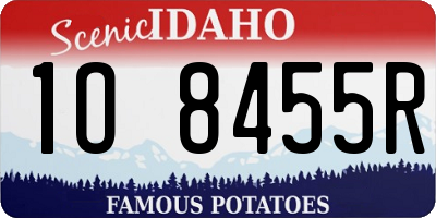 ID license plate 1O8455R