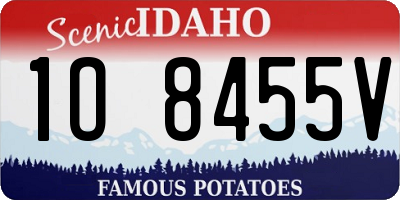 ID license plate 1O8455V