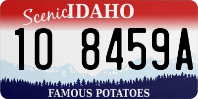 ID license plate 1O8459A