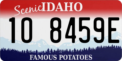 ID license plate 1O8459E