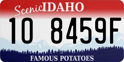 ID license plate 1O8459F
