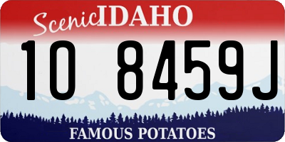 ID license plate 1O8459J