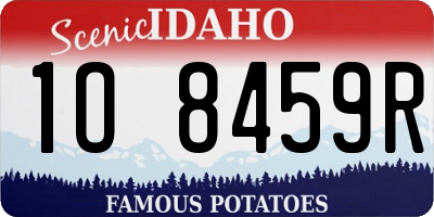 ID license plate 1O8459R