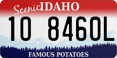 ID license plate 1O8460L