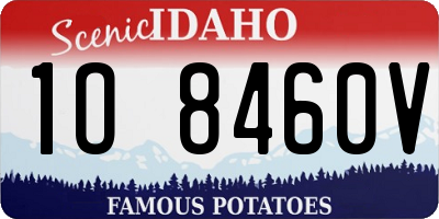 ID license plate 1O8460V