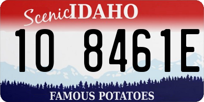 ID license plate 1O8461E