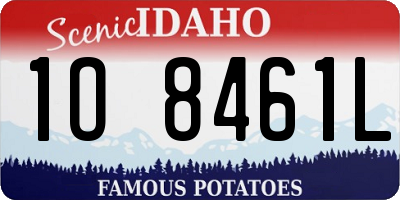 ID license plate 1O8461L