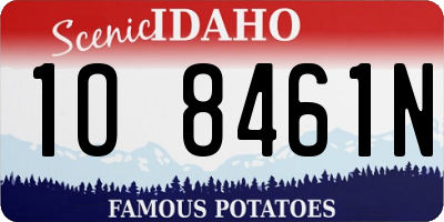 ID license plate 1O8461N