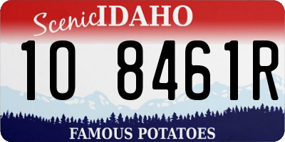 ID license plate 1O8461R