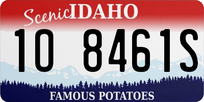 ID license plate 1O8461S