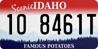 ID license plate 1O8461T
