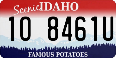 ID license plate 1O8461U