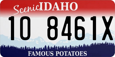 ID license plate 1O8461X