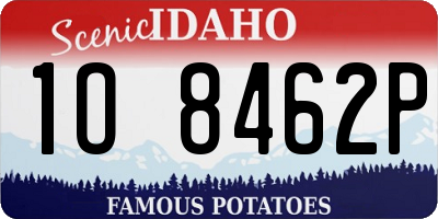 ID license plate 1O8462P