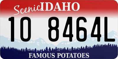 ID license plate 1O8464L