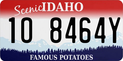 ID license plate 1O8464Y