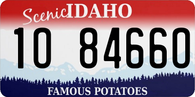 ID license plate 1O8466O