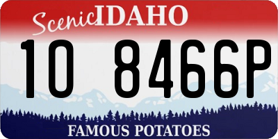 ID license plate 1O8466P