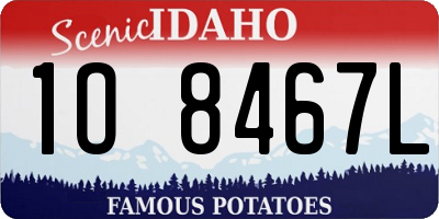 ID license plate 1O8467L