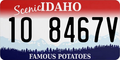 ID license plate 1O8467V