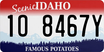 ID license plate 1O8467Y