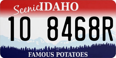 ID license plate 1O8468R
