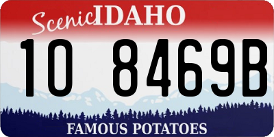 ID license plate 1O8469B