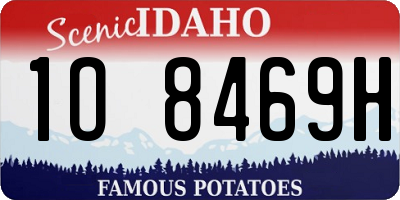 ID license plate 1O8469H
