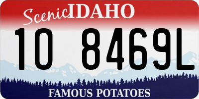 ID license plate 1O8469L