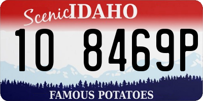 ID license plate 1O8469P