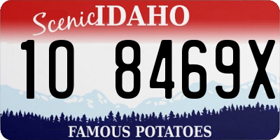 ID license plate 1O8469X