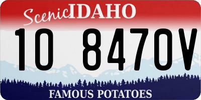 ID license plate 1O8470V