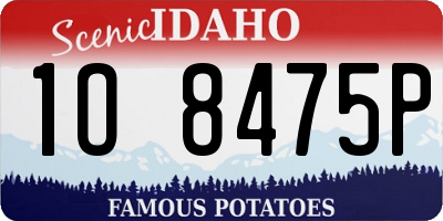 ID license plate 1O8475P