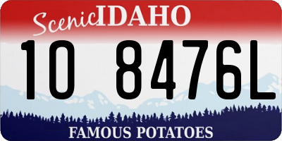 ID license plate 1O8476L