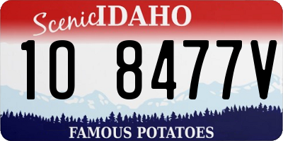ID license plate 1O8477V