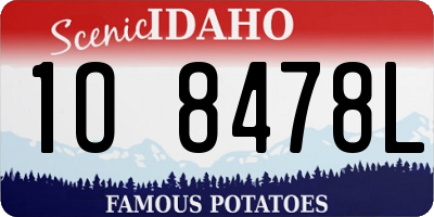ID license plate 1O8478L
