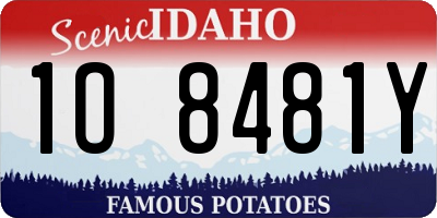 ID license plate 1O8481Y