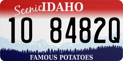 ID license plate 1O8482Q