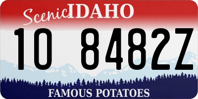 ID license plate 1O8482Z