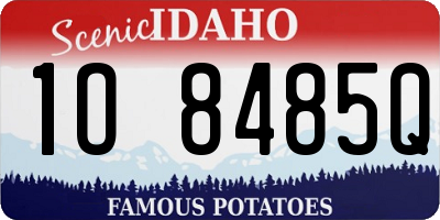 ID license plate 1O8485Q