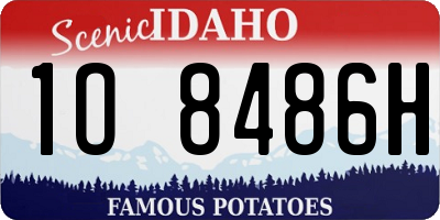 ID license plate 1O8486H