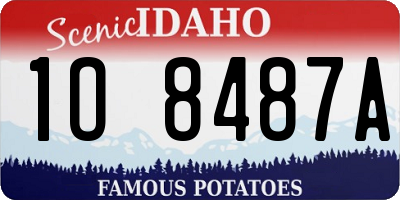 ID license plate 1O8487A