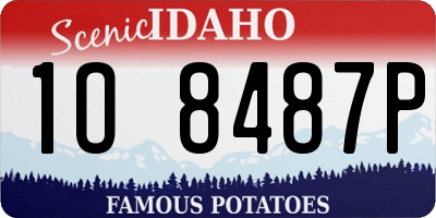 ID license plate 1O8487P
