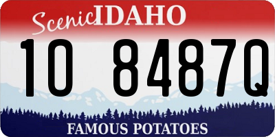 ID license plate 1O8487Q