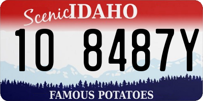 ID license plate 1O8487Y