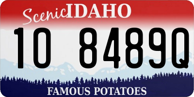 ID license plate 1O8489Q