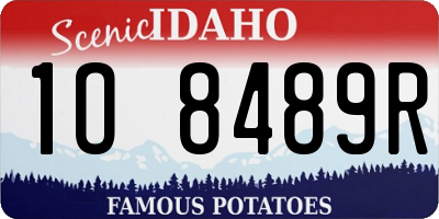 ID license plate 1O8489R
