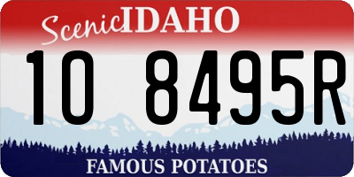 ID license plate 1O8495R