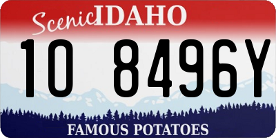 ID license plate 1O8496Y